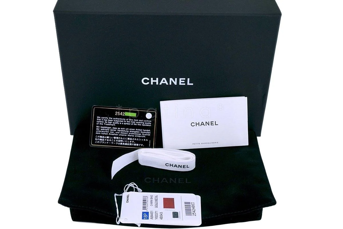 NWT 18P Chanel Red Caviar Filligree WOC Wallet on Chain Flap Bag - Image 12