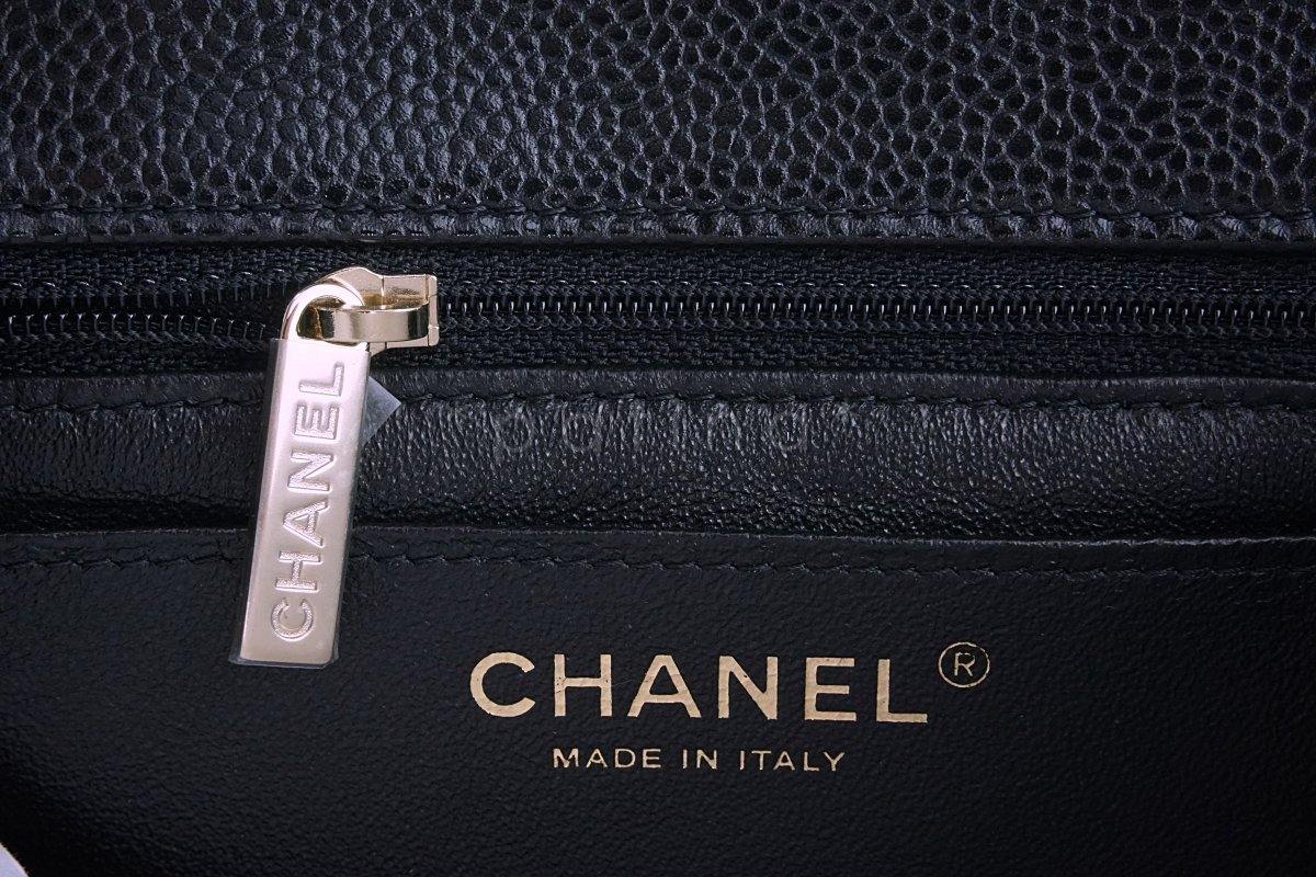 NWT 18S Chanel Black Caviar Classic Quilted Square Mini Flap Bag GHW - Image 11