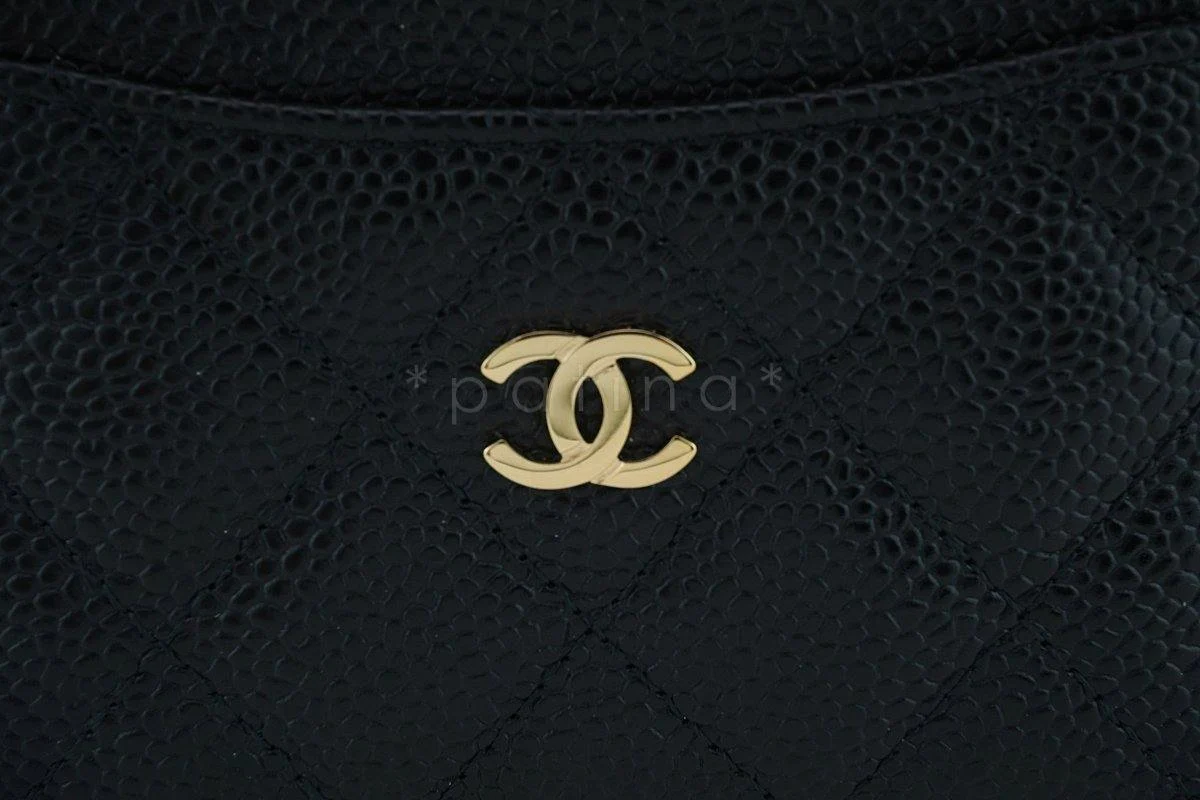 NWT Chanel Black Caviar Classic Slim Card Holder Case Wallet - Image 3
