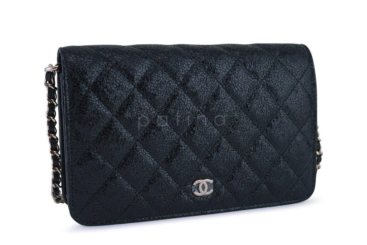 NWT Chanel Black Rare Fantasy Pearls Wallet on Chain WOC Flap Bag - Image 3