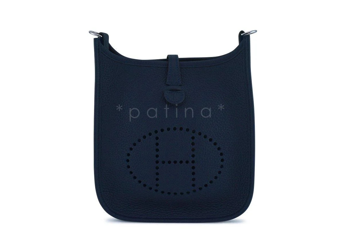 NWT Hermes Navy Blue Bleu Nuit Mini Evelyne 16 TPM Messenger Bag OLY - Image 2
