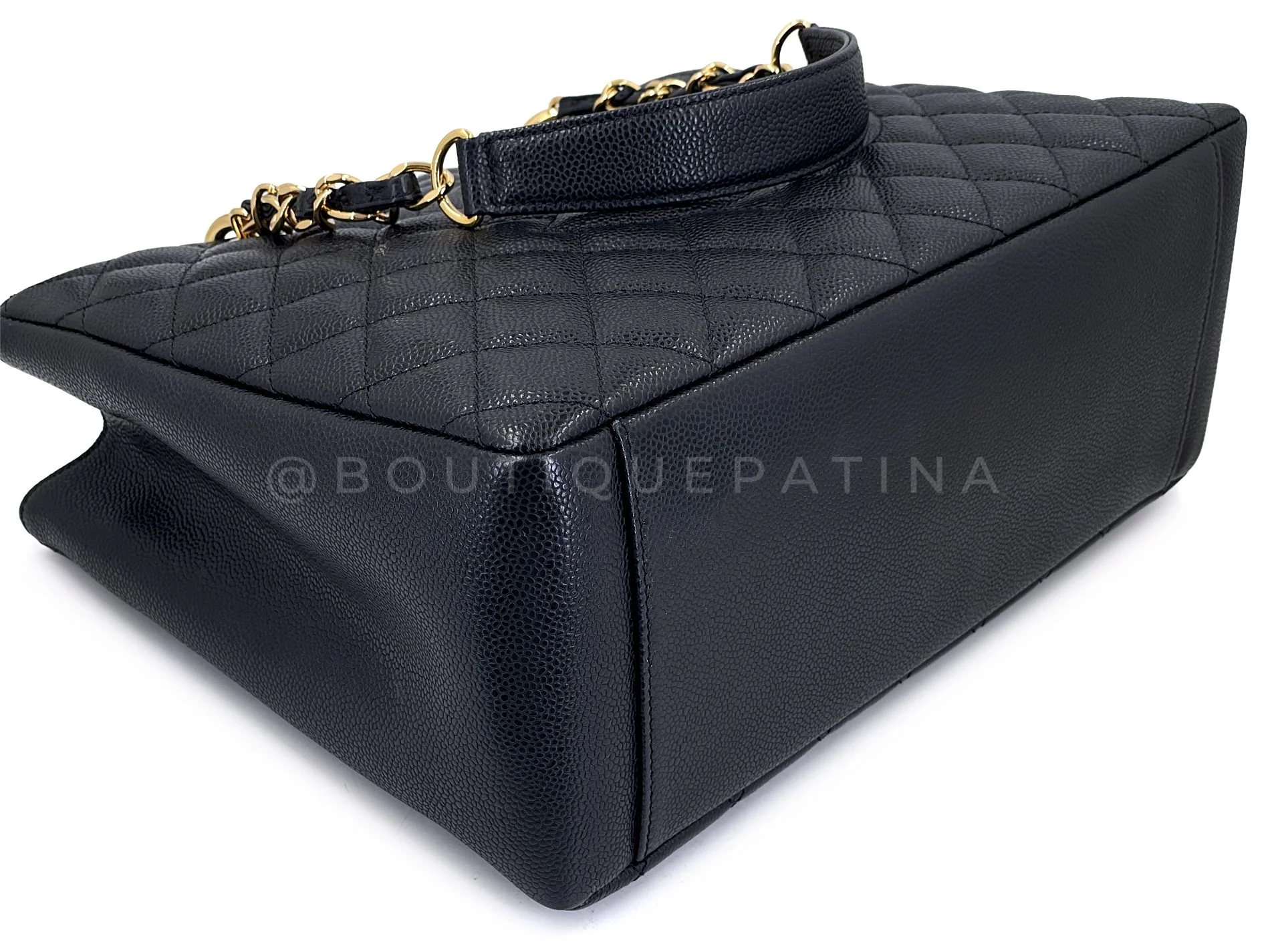 Pristine Chanel 2011 Black Caviar Grand Shopper Tote GST Bag GHW  R1K - Image 7
