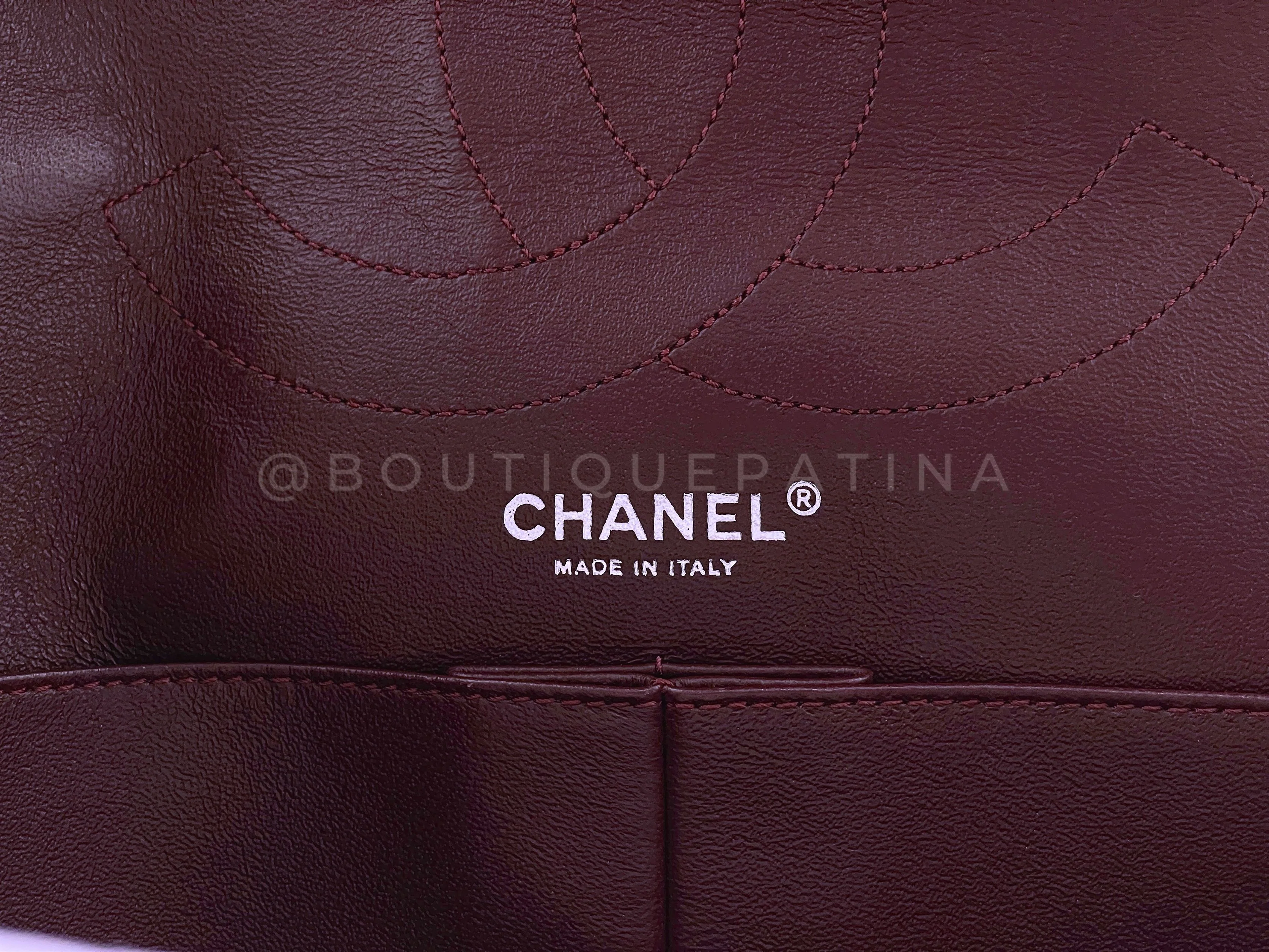 Pristine Chanel Black 2.55 Reissue Double Flap Bag 227 Jumbo Large RHW - Image 11