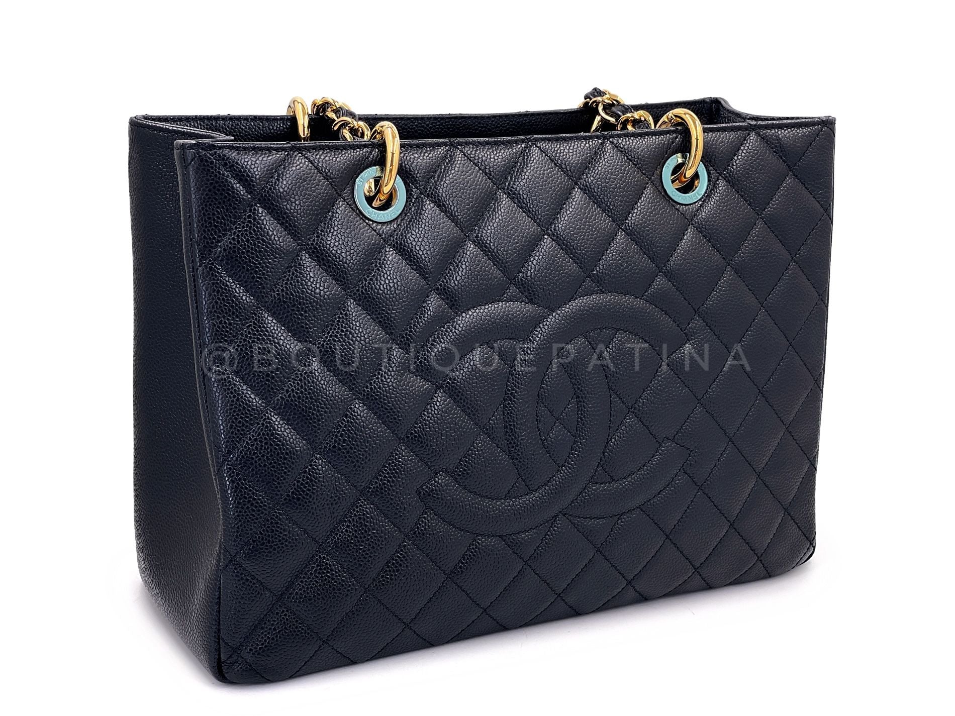 Pristine Chanel Black Caviar Grand Shopper Tote GST Bag GHW  SXC - Image 3