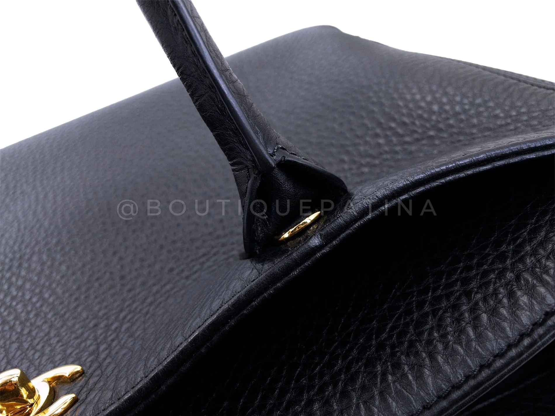 Pristine Chanel Large Black Executive Cerf Shopper Tote Bag GHW YUP - Image 8
