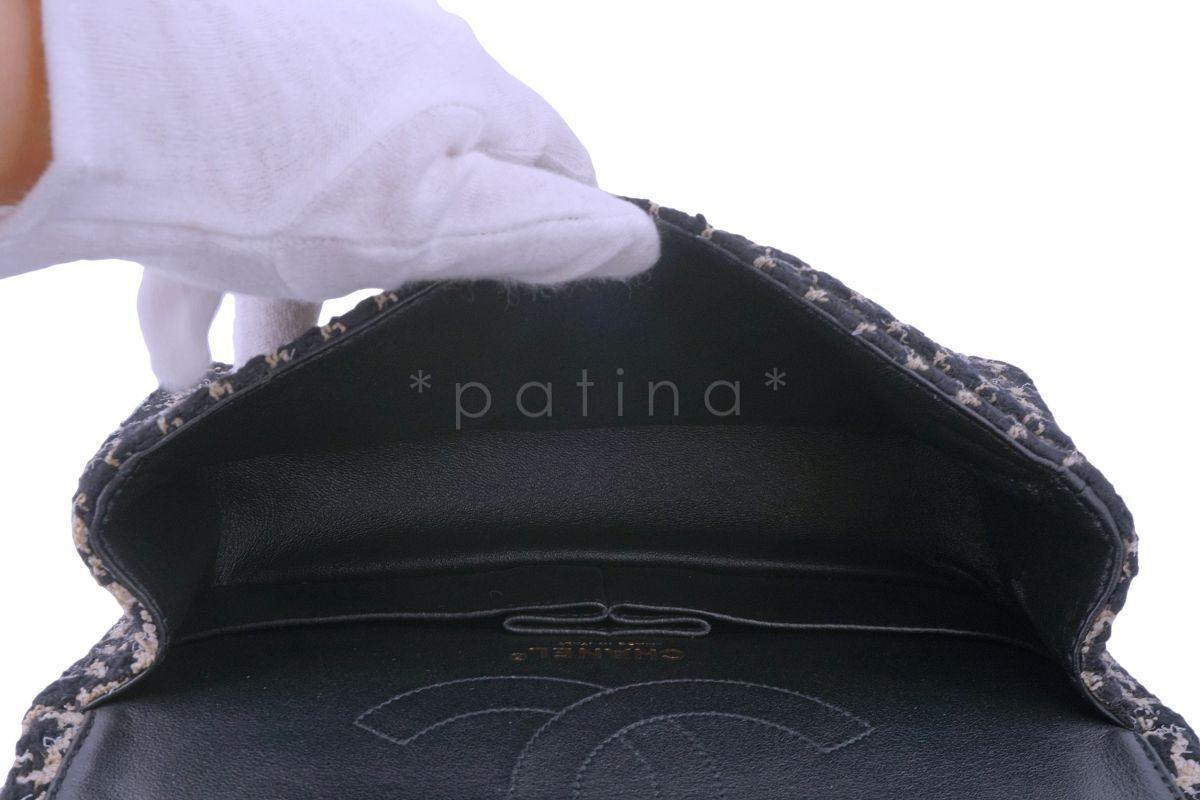 Rare 2015 Chanel Houndstooth Tweed 2.55 Reissue Classic Flap Bag Small/Medium 225 - Image 10