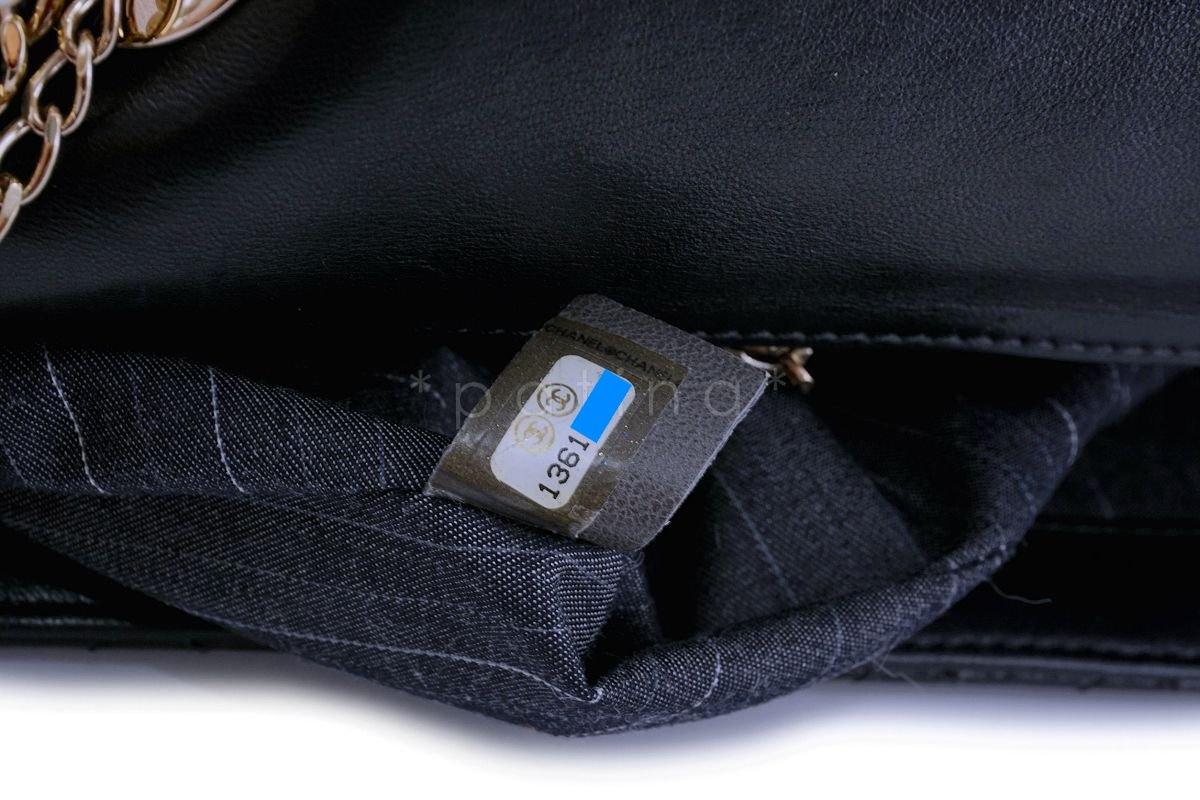 Rare Chanel Black Westminster Pearl Classic Flap Bag - Image 12