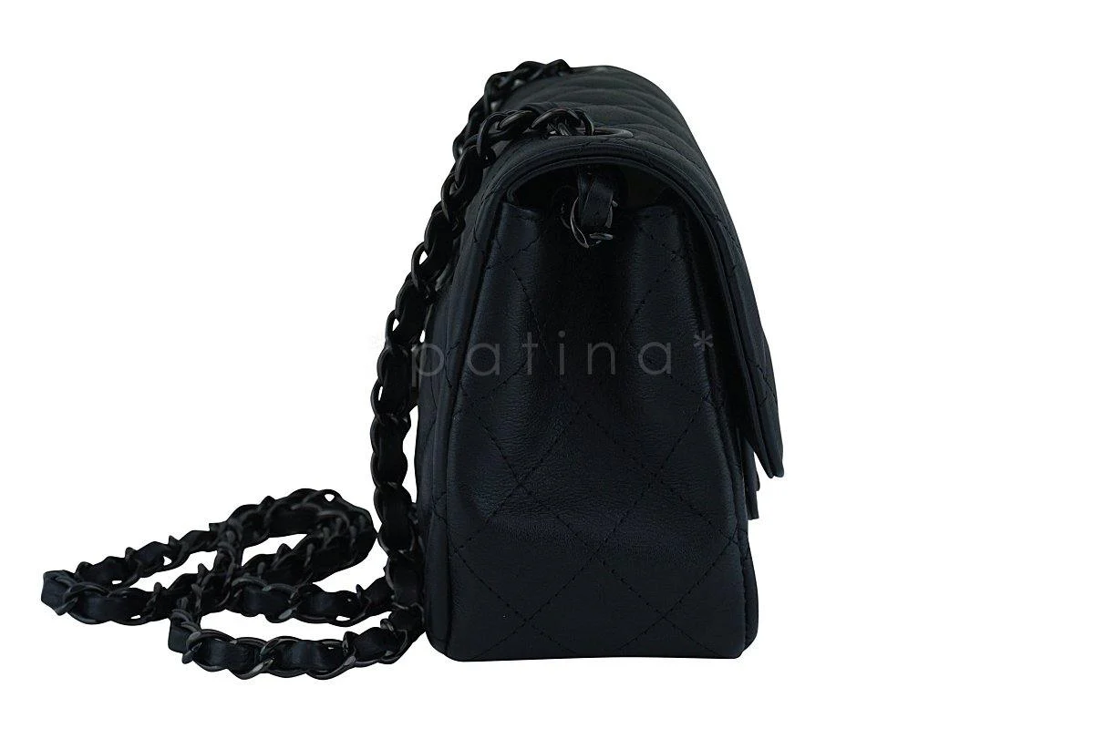 Rare Chanel So Black Classic Quilted Square Mini 2.55 Flap Bag - Image 4