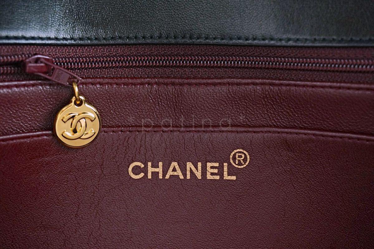 Rare Chanel Vintage Black Medium Classic "pocket" Diana Flap Bag 24k GHW - Image 11