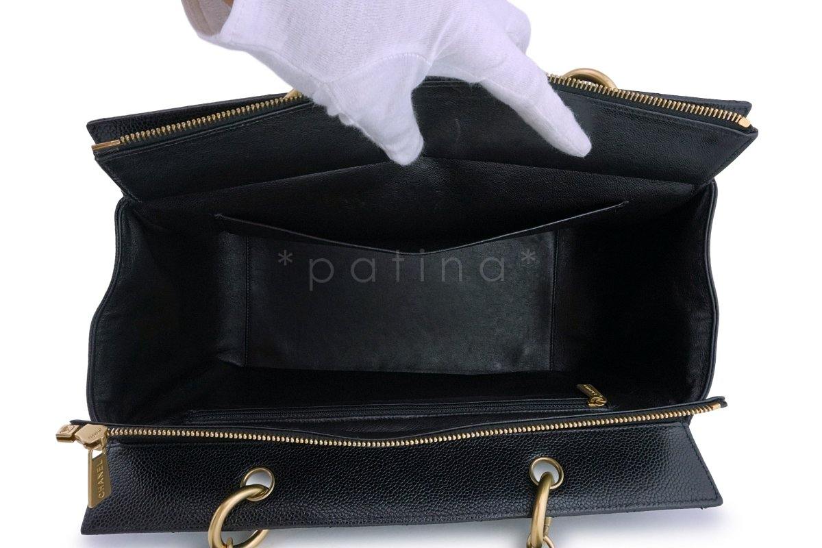 Rare Chanel Vintage Caviar Grand Shopper Tote GST Bag GHW - Image 9