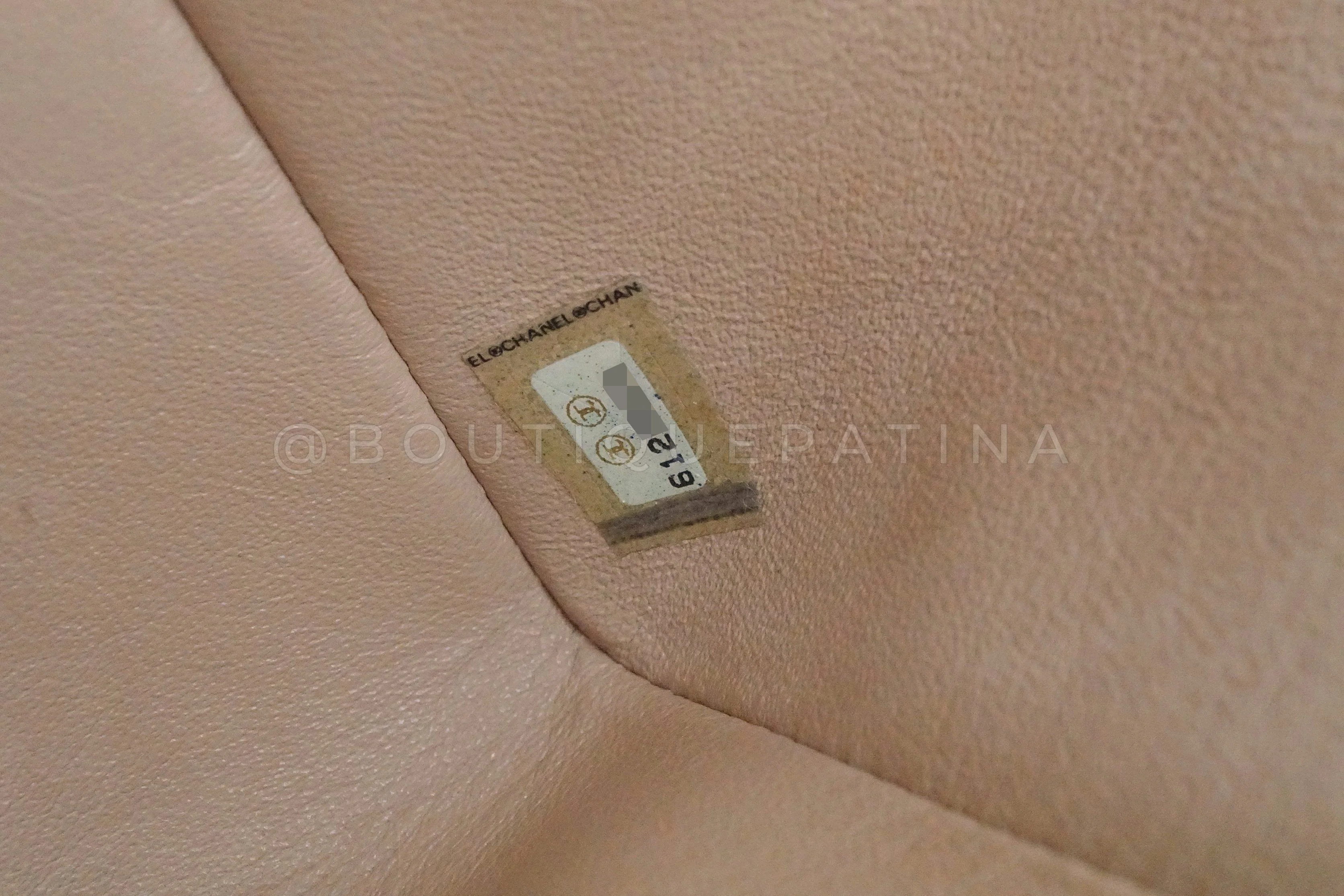 Rare Pristine Chanel 2000 Vintage Caramel Beige Caviar Medium Classic Double Flap Bag 24k GHW - Image 12