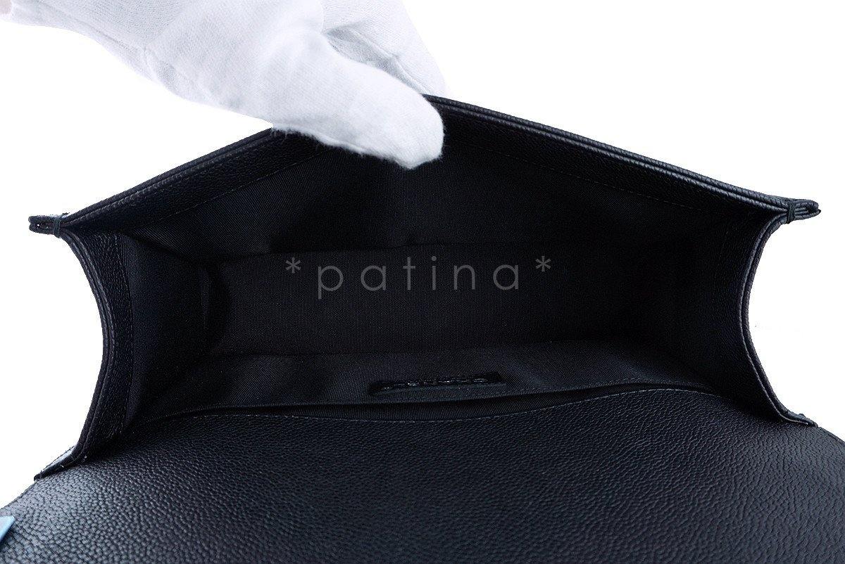 NWT 16S Chanel Black Le Boy Classic Flap, Medium Caviar Bag - Image 10